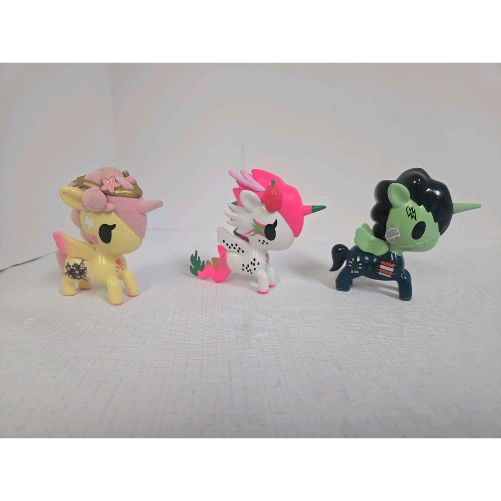 Tokidoki Unicorno Mermicorno Lot of 3 Patches Pitaya Nectarina Vinyl Figures
